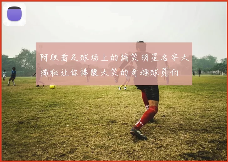 阿联酋足球场上的搞笑明星名字大揭秘让你捧腹大笑的奇趣球员们